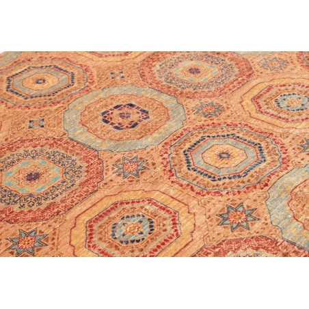 Tappeto Mamlouk Pakistan arancione marrone 148x210