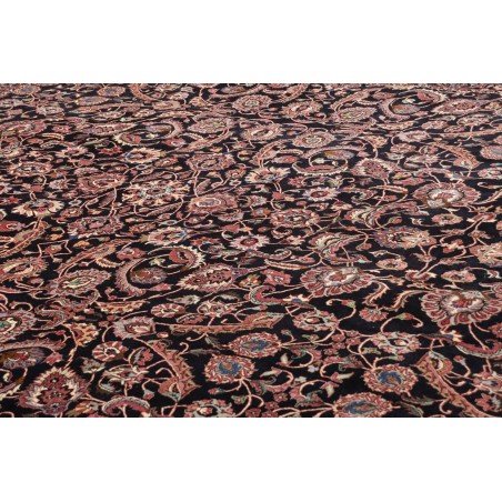 Tappeto Bidjar con seta Persia grigio rosso 305x399