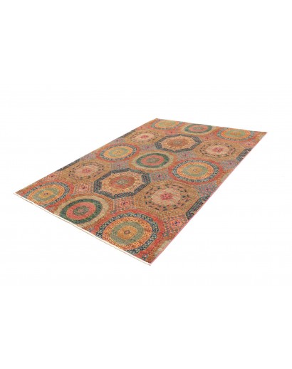 Tappeto Mamlouk Pakistan marrone grigio 168x232
