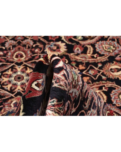 Tappeto Bidjar con seta Persia grigio rosso 305x399