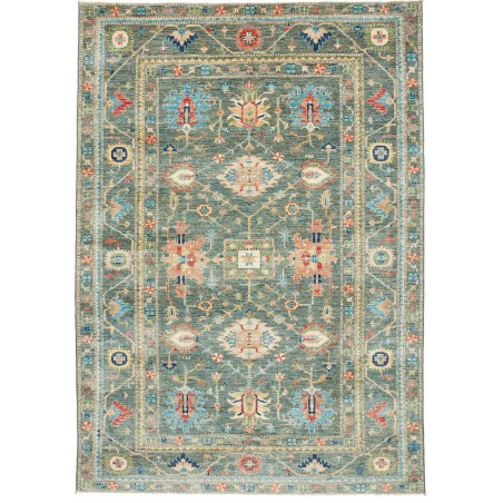 Tappeto Kazak Fine Pakistan azzurro giallo 169x237