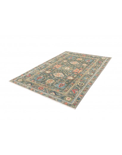 Tappeto Kazak Fine Pakistan azzurro giallo 169x237