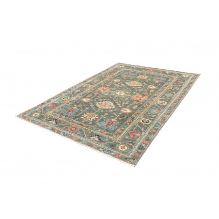 Tappeto Kazak Fine Pakistan azzurro giallo 169x237