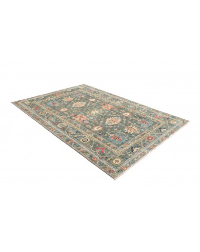 Tappeto Kazak Fine Pakistan azzurro giallo 169x237