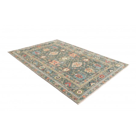 Tappeto Kazak Fine Pakistan azzurro giallo 169x237
