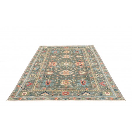 Tappeto Kazak Fine Pakistan azzurro giallo 169x237