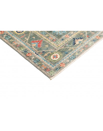 Tappeto Kazak Fine Pakistan azzurro giallo 169x237