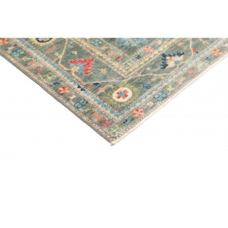 Tappeto Kazak Fine Pakistan azzurro giallo 169x237