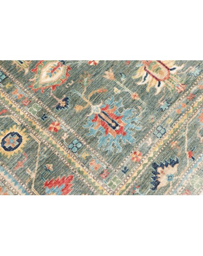 Tappeto Kazak Fine Pakistan azzurro giallo 169x237