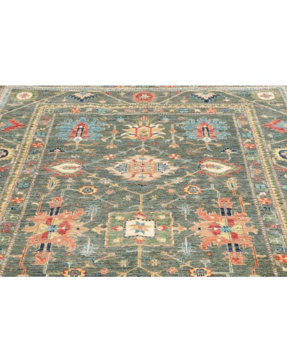 Tappeto Kazak Fine Pakistan azzurro giallo 169x237