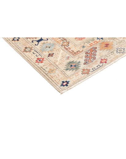Tappeto Kazak Fine Pakistan giallo grigio 124x187