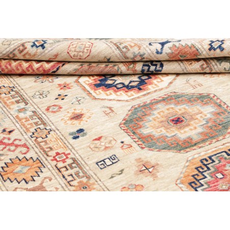 Tappeto Kazak Fine Pakistan giallo grigio 124x187