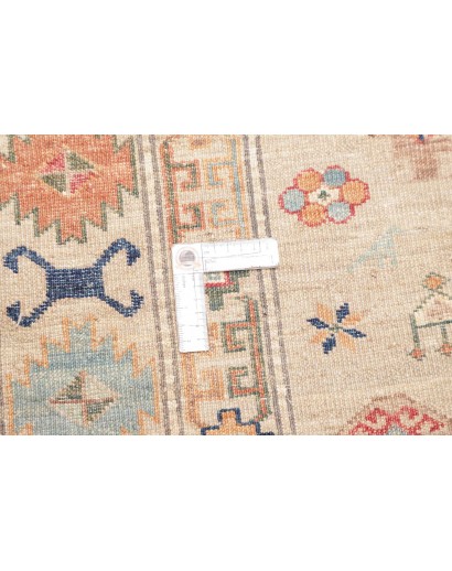 Tappeto Kazak Fine Pakistan giallo grigio 124x187