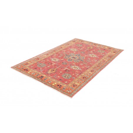 Tappeto Kazak Fine Pakistan marrone grigio 126x189