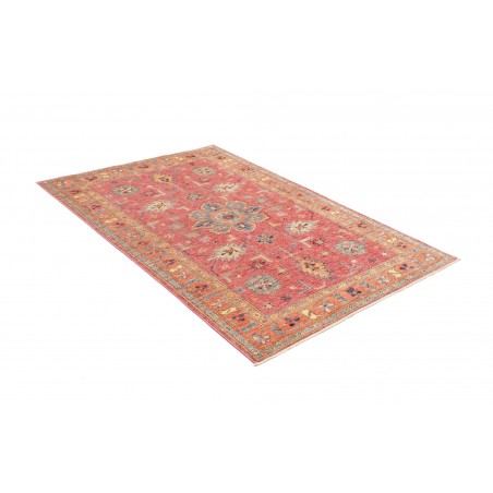 Tappeto Kazak Fine Pakistan marrone grigio 126x189