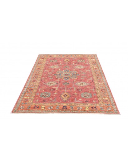 Tappeto Kazak Fine Pakistan marrone grigio 126x189