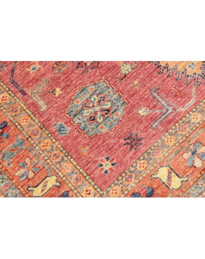 Tappeto Kazak Fine Pakistan marrone grigio 126x189