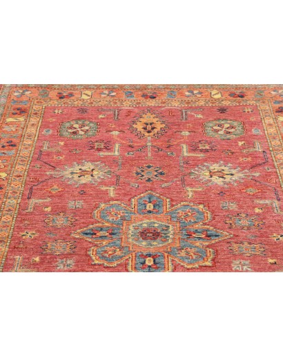 Tappeto Kazak Fine Pakistan marrone grigio 126x189