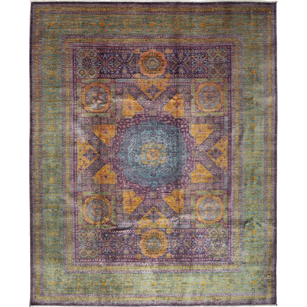 Tappeto Mamlouk Pakistan azzurro beige 243x303 Tappeto Mamlouk Pakistan azzurro beige 243x303