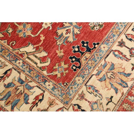 Tappeto Kazak Fine Pakistan marrone rosso 202x307