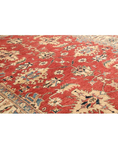 Tappeto Kazak Fine Pakistan marrone rosso 202x307
