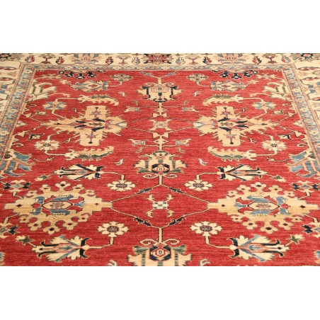 Tappeto Kazak Fine Pakistan marrone rosso 202x307