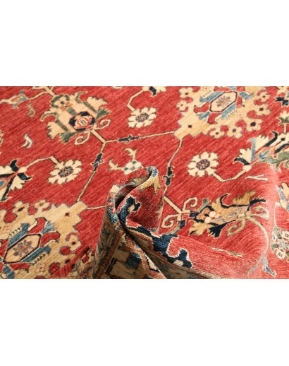 Tappeto Kazak Fine Pakistan marrone rosso 202x307