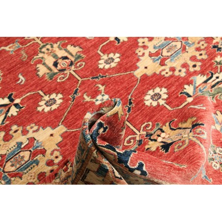 Tappeto Kazak Fine Pakistan marrone rosso 202x307