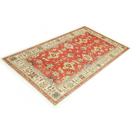 Tappeto Kazak Fine Pakistan marrone rosso 202x307