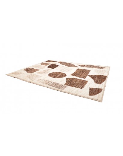 Tappeto bianco marrone 288x377