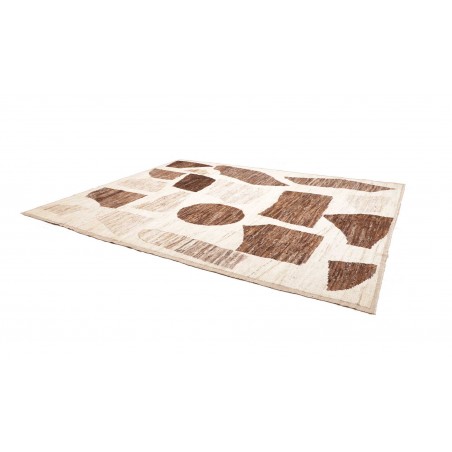 Tappeto bianco marrone 288x377