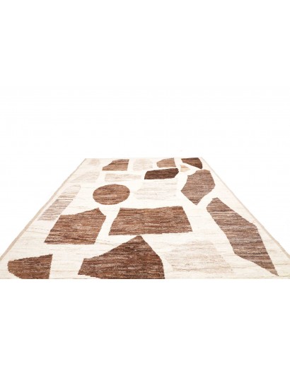 Tappeto bianco marrone 288x377