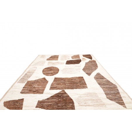 Tappeto bianco marrone 288x377