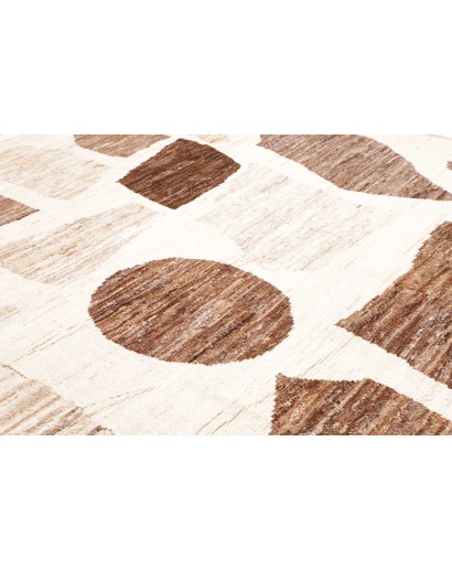 Tappeto bianco marrone 288x377