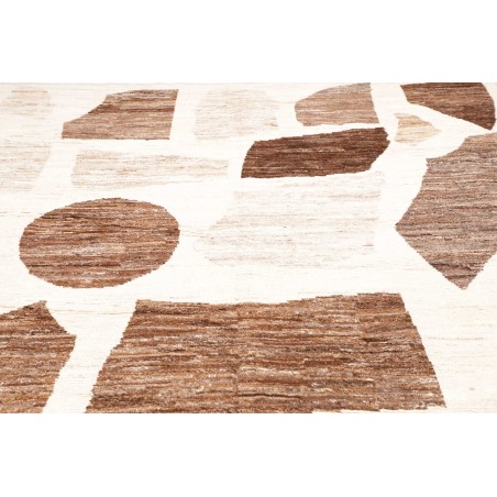 Tappeto bianco marrone 288x377