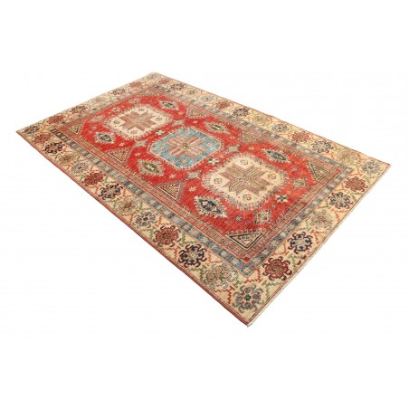 Tappeto Kazak Fine Pakistan marrone grigio 155x246