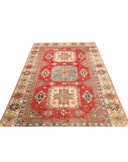 Tappeto Kazak Fine Pakistan marrone grigio 155x246