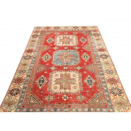 Tappeto Kazak Fine Pakistan marrone grigio 155x246