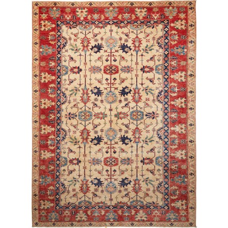 Tappeto Kazak Fine Pakistan marrone grigio 272x372