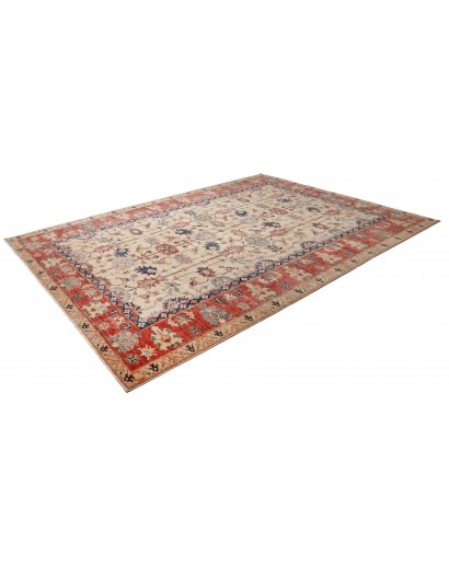 Tappeto Kazak Fine Pakistan marrone grigio 272x372