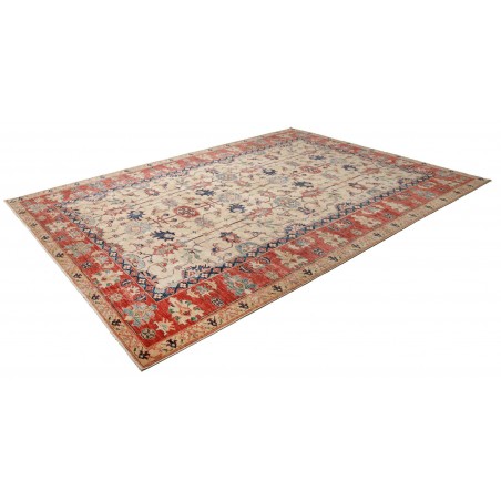 Tappeto Kazak Fine Pakistan marrone grigio 272x372