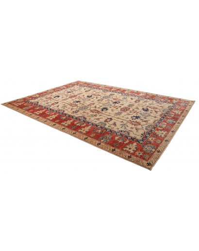 Tappeto Kazak Fine Pakistan marrone grigio 272x372