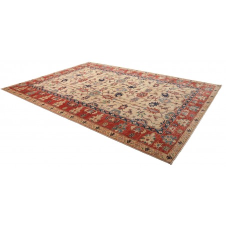 Tappeto Kazak Fine Pakistan marrone grigio 272x372