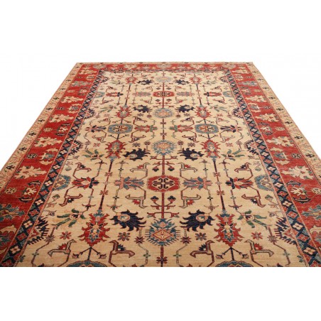 Tappeto Kazak Fine Pakistan marrone grigio 272x372