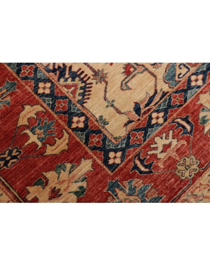 Tappeto Kazak Fine Pakistan marrone grigio 272x372