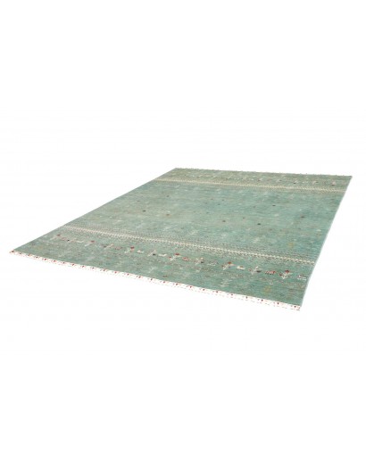 Tappeto Siva Pakistan azzurro bianco 249x275