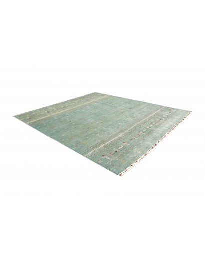 Tappeto Siva Pakistan azzurro bianco 249x275