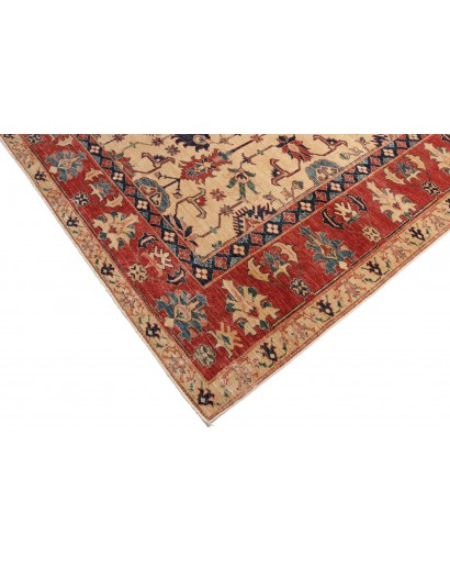 Tappeto Kazak Fine Pakistan marrone grigio 272x372