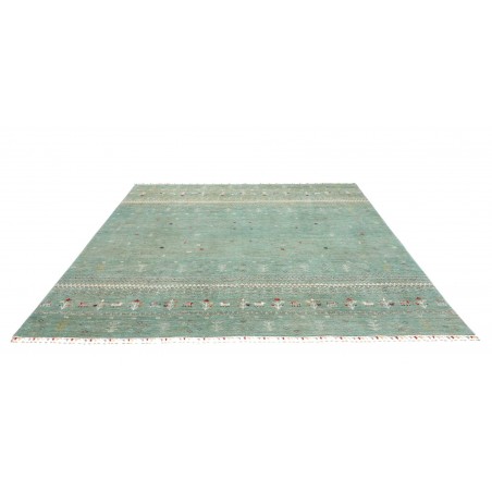 Tappeto Siva Pakistan azzurro bianco 249x275
