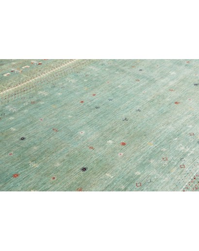 Tappeto Siva Pakistan azzurro bianco 249x275